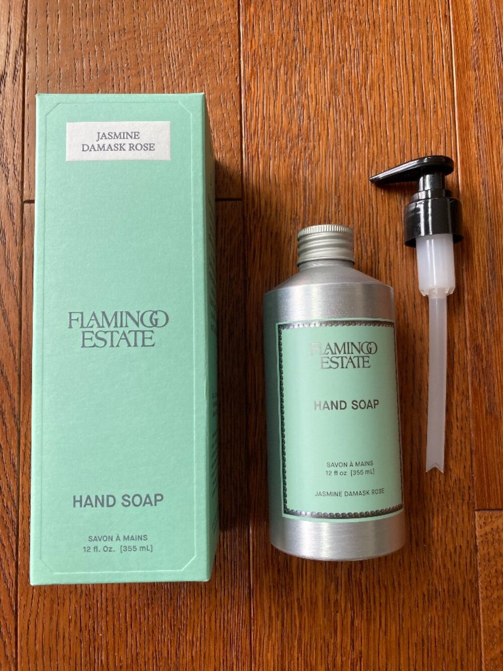 Flamingo Estate Jasmine Damask Rose Hand Soap - 12oz. New In Box